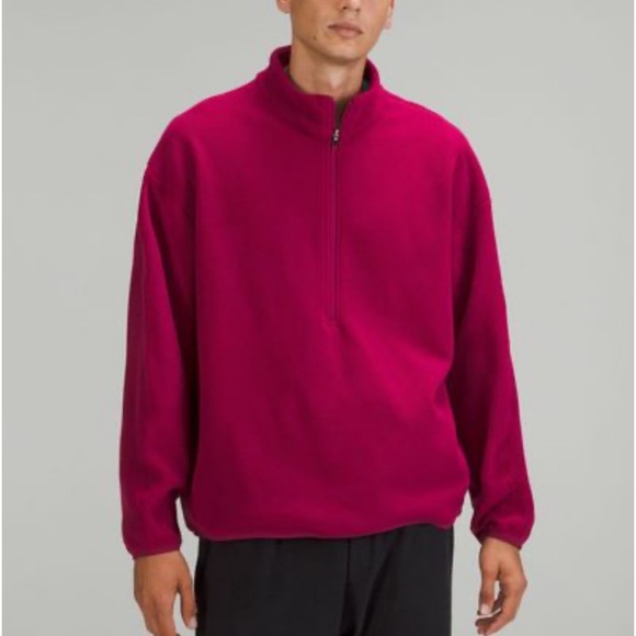 Lululemon oversized fleece half zipper jacket size L